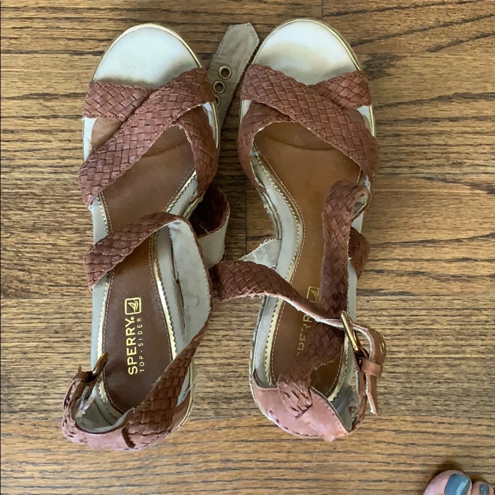Sperry espadrille heel size 8